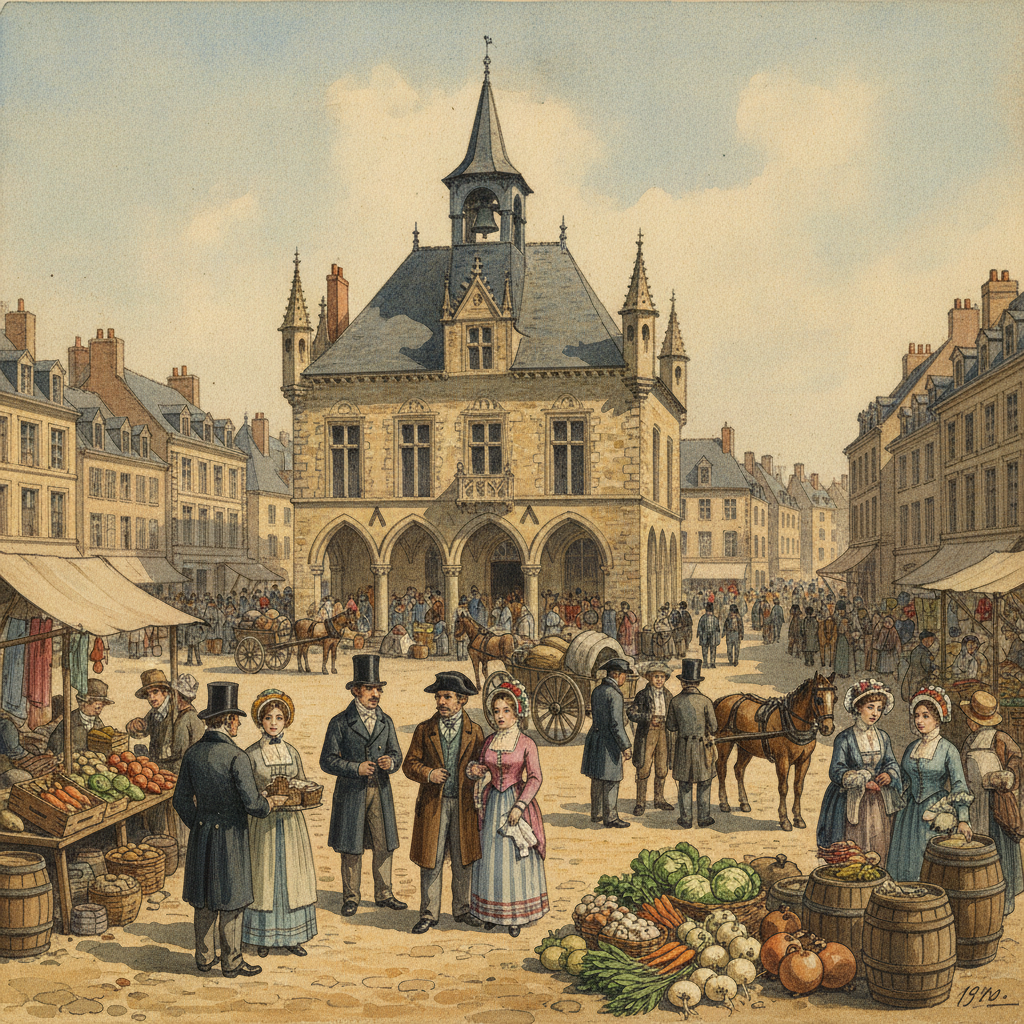 La Halle échevinale et son Beffroi disparu de Saint-Omer